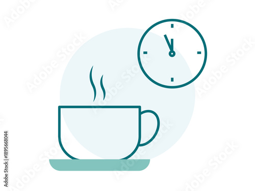 Break time icon. Office icon design. Simple filled and outline icon. Vector icon.