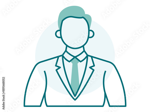 Businessman icon. Office icon design. Simple filled and outline icon. Vector icon.