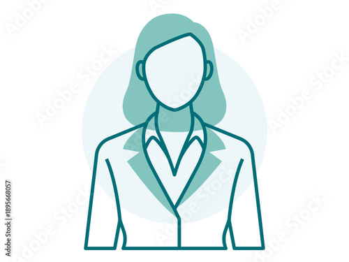 Businesswoman icon. Office icon design. Simple filled and outline icon. Vector icon.
