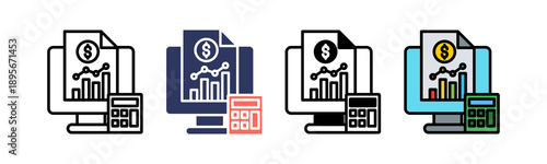 Revenue Report line icon