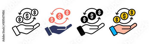 Cash Flow line icon