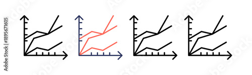 Line Chart line icon