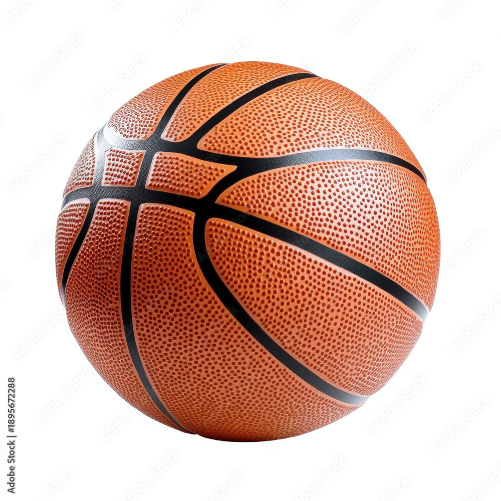 Fototapeta premium Close - up of a standard orange basketball