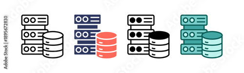 Data Server line icon