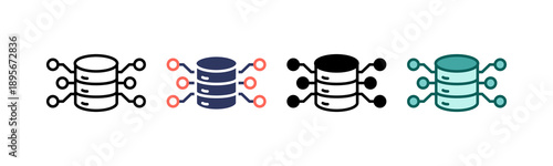 Data Stream line icon