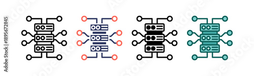 Data Pipeline line icon