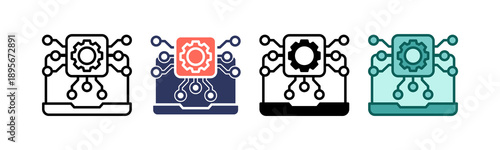Machine Data line icon