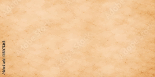 Aged vintage parchment paper texture with a stained brown grunge pattern and rough antique beige surface for a blank retro document design