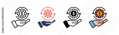 Business Expansion Icon Multiple Style