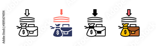 Business Resilience Icon Multiple Style