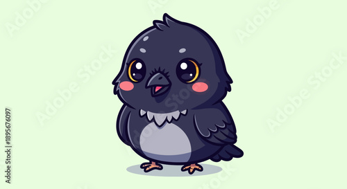 Cute Cartoon Baby Bird Character