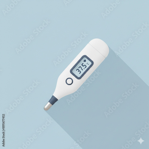 thermometer on white background