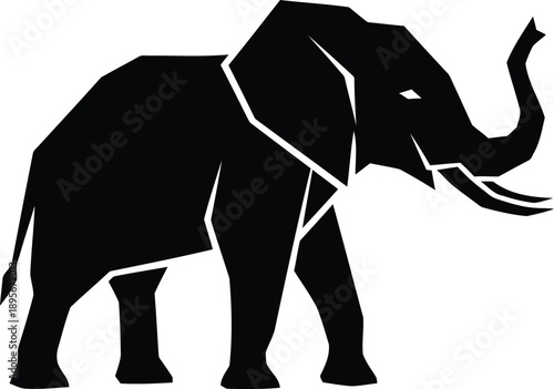 Elephant illustration wild animal design
