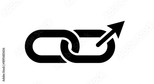 Link Out Icon: External Connection Symbol