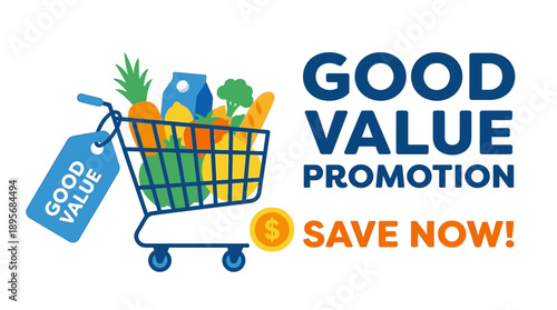 Promotional Event, Shopping Cart, Online, Graphic Design, Colorful, Eye-catching