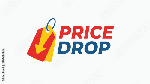 Price Drop Announcement, Business Promotion, Online Store, Graphic Design