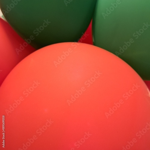 red and green balls