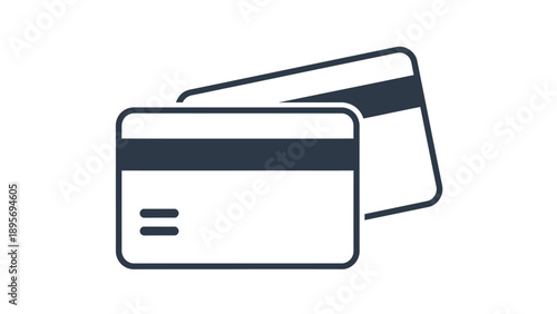 Overlapping credit cards on a plain background representing payment and finance concepts.