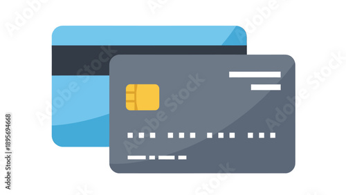 Stacks of Credit Cards and a Front Card Highlighting Cashless Payment and Security.