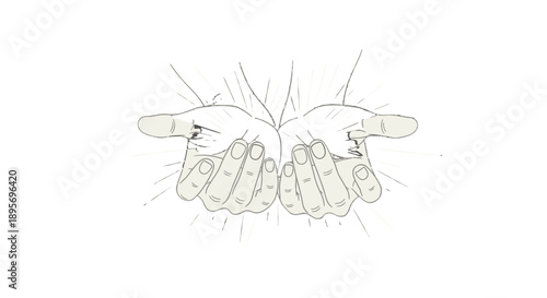 Two hands clasped together in a gesture of unity and solidarity.