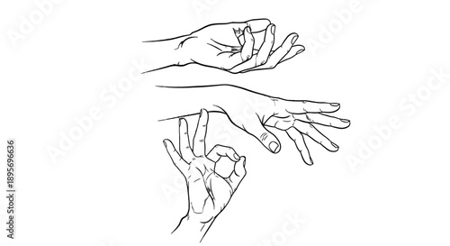Simple line drawing of two hands reaching out to each other.