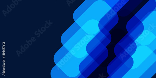 Abstract luxury glowing curved lines overlapping on dark blue background. Premium award design template. modern vector background ilustration