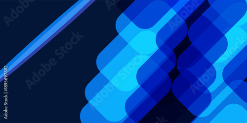 Abstract luxury glowing curved lines overlapping on dark blue background. Premium award design template. modern vector background ilustration
