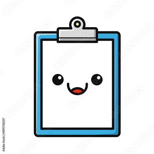 Cute Clipboard Cartoon. (4)