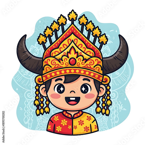 Toraja Boy Cartoon. (3)