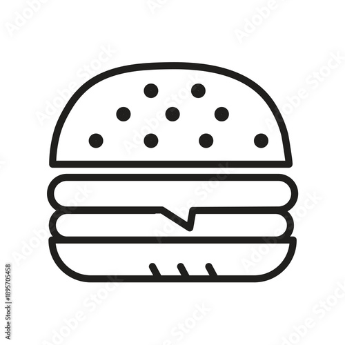 Indian Vada Pav Street Food Icon, Indian Street Food Vada Pav Icon..eps