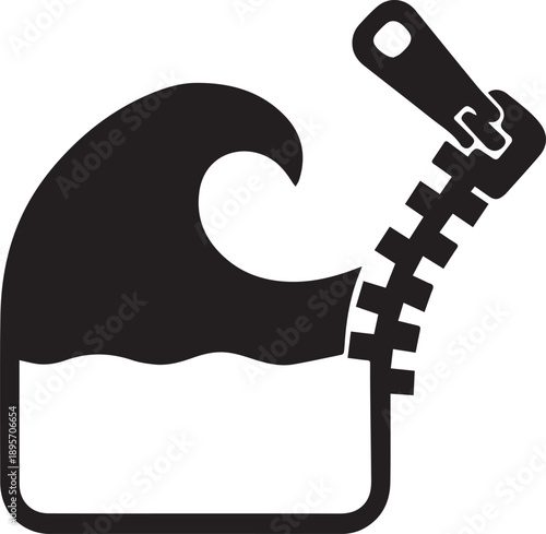 Water Pollution Container Icon Environmental Damage Concept