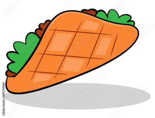 Grilled Cheese Sandwich Vector Graphic. Best for Street Food Logos, Restaurant Mascots, and Foodie Stickers