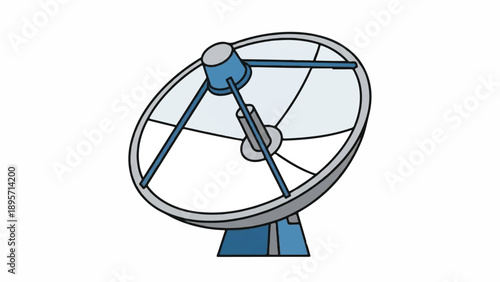 Large parabolic satellite dish telescope used for astronomical research and radio astronomy observations.