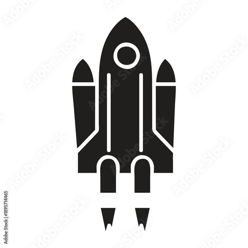 Space Rocket Icon ? Launch, Innovation, and Growth Symbol, Rocket Symbol Icon ? Success, Launch, and Space Travel..eps