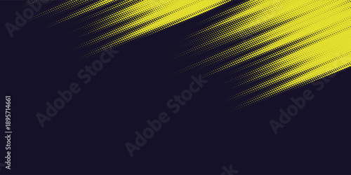 Gradient grunge texture background in yellow and dark blue color pattern with halftone dots