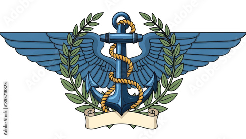 Symbolic Caduceus Emblem with Wings and Serpents Representing Healthcare and Medical Heritage.