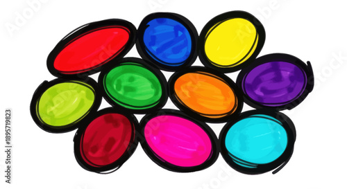 Abstract colorful shapes