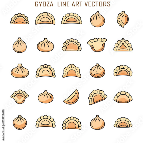 Japanese Gyoza Dumplings Asian Cuisine