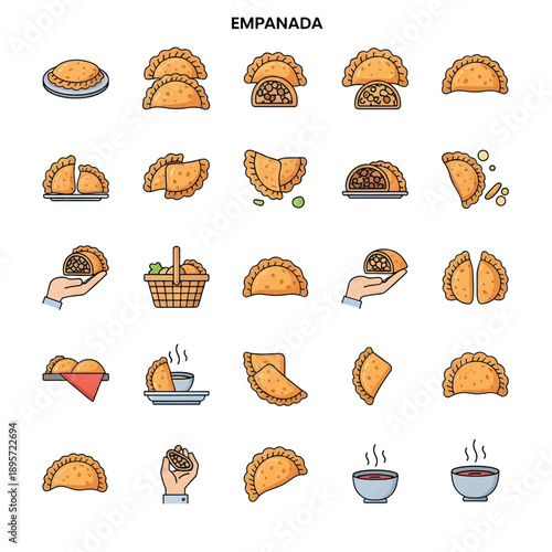 Traditional Empanada Pastry Latin American Food