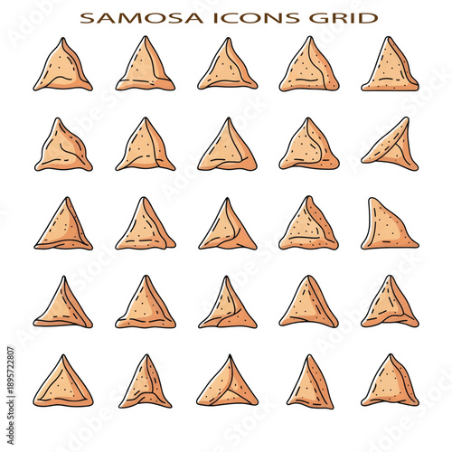 Crispy Golden Samosa Indian Street Food Snack