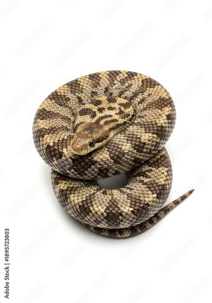 Obraz premium Snake isolated on white background. Zodiac animal symbolizing wisdom and intuition