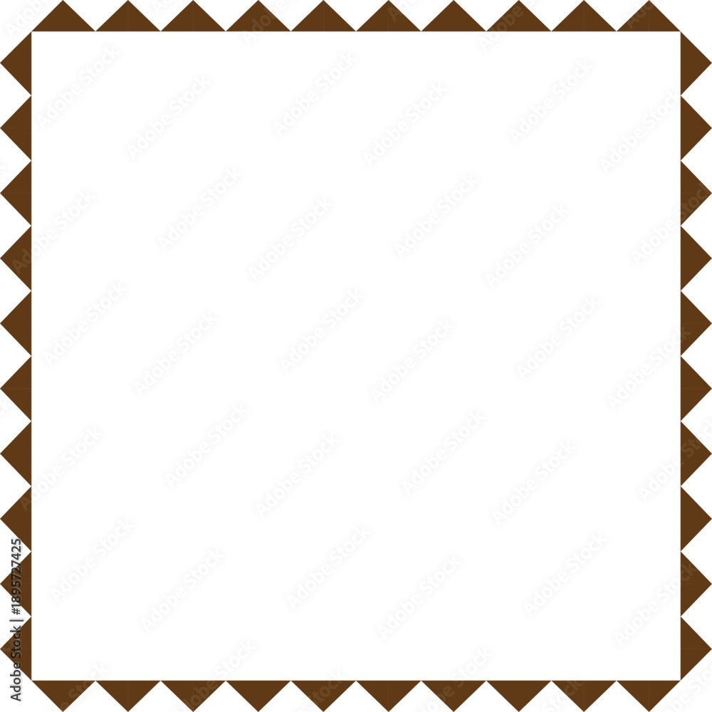 Obraz premium Triangle shaped border frame design