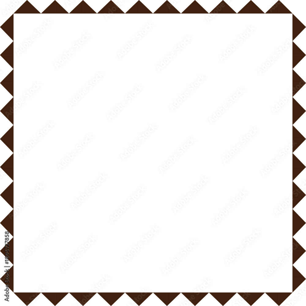 Fototapeta premium Triangle shaped border frame design