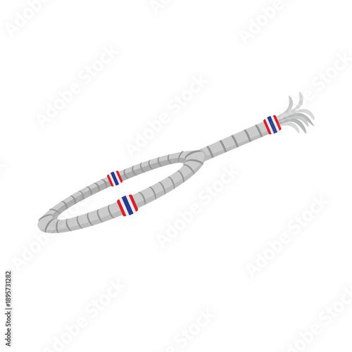 Muay thai mongkol vector illustration, mongkol headband icon vector, mongkhon vector illustration, muay thai boxer equipment icon. Perfect for combat sports or martial arts designs