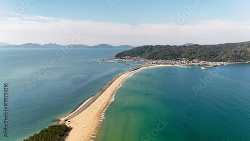 Photos Uminonakamichi Beach, Higashi Ward, Fukuoka, Japan – Aerial Drone View of Coastl
