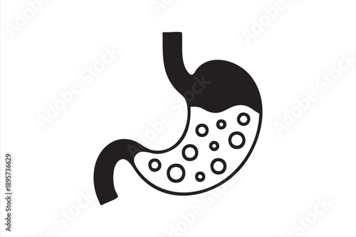 Gastroenterology Stomach Icon for Healthcare and Education