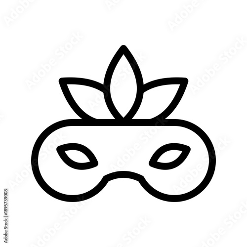 Mystical Costume Mask icon set for Party Events, Carnival Themes and Creative UI Designs