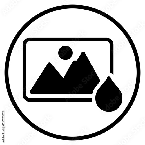 liquidity glyph icon