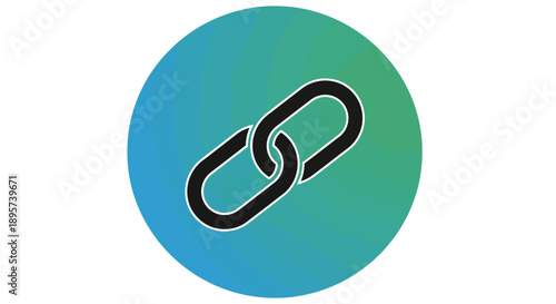 Link Icon on Gradient Background