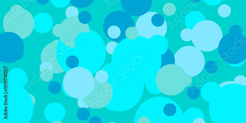 Dark BLUE vector template with circles. Colorful illustration with gradient dots in nature style. Design for posters, banners.